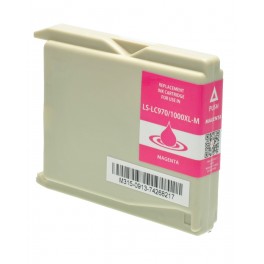 CARTUCCIA LC970XL LC1000XL MAGENTA COMPATIBILE PER BROTHER LC51 LC970 LC1000 CAPACITA 26.6ML