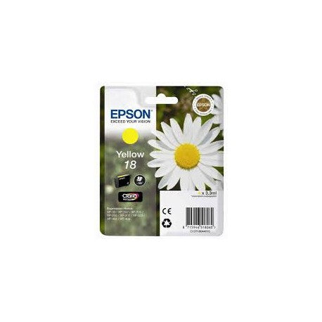 CARTUCCIA ORIGINALE EPSON T1804 GIALLA PER EPSON XP30 XP102 XP202 XP205 XP302 XP305 XP402  C13T18044010 18