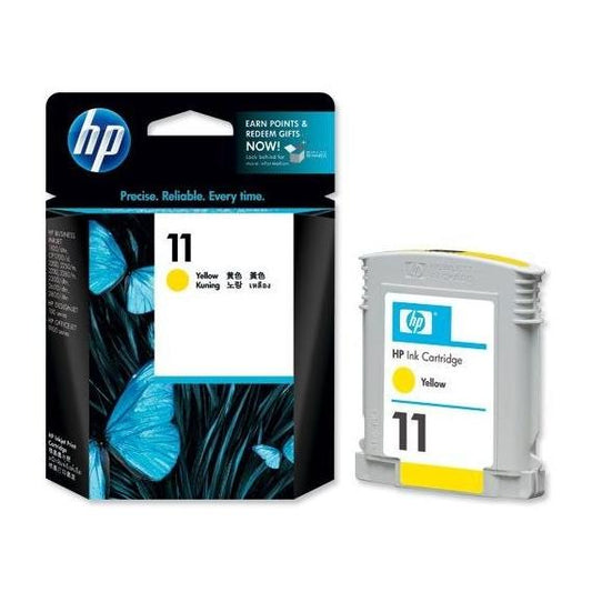 CARTUCCIA ORIGINALE HP 11 GIALLA C4838A PER HP Business Jet 10001100D1200D 11Y CAPACITA 28ML