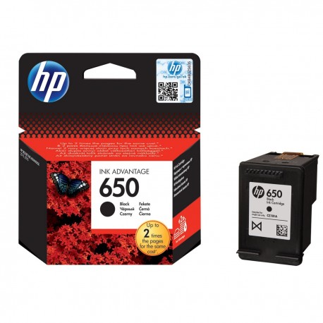 CARTUCCIA ORIGINALE HP 650 NERA PER HP DESKJET INK ADV 1015, 1515, 2515,  2545, 2645, 3515, 3545 CZ101AE 360 pagine