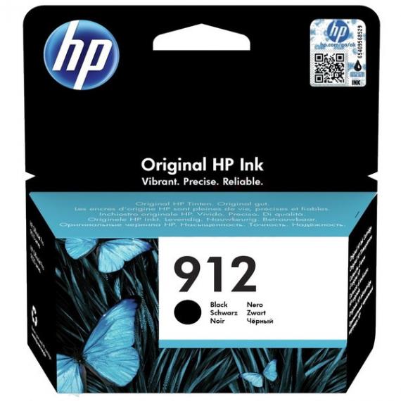 CARTUCCIA ORIGINALE HP 912 NERA 3YL80AE PER HP OFFICEJET 8012,8014,8015, PRO 8022,8024,8025,8035 CAPACITA 300 PAGINE