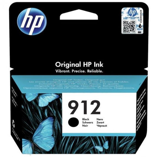 CARTUCCIA ORIGINALE HP 912 NERA 3YL80AE PER HP OFFICEJET 8012,8014,8015, PRO 8022,8024,8025,8035 CAPACITA 300 PAGINE