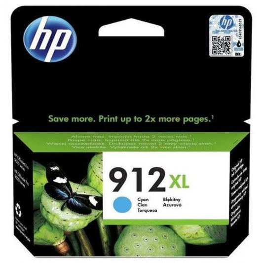 CARTUCCIA ORIGINALE HP 912XL CIANO 3YL81AE PER HP OFFICEJET 8012,8014,8015, PRO 8022,8024,8025,8035 CAPACITA 825 PAGINE