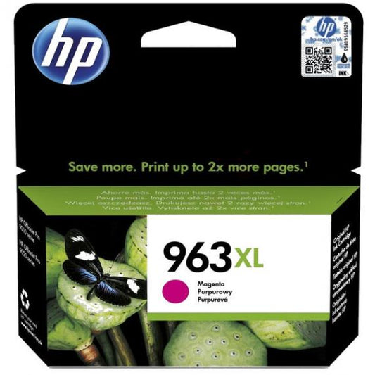 CARTUCCIA ORIGINALE HP 963XL MAGENTA 3JA28AE PER HP OFFICEJET PRO 9010,9012,9014,9015,9016,9019 CAPACITA 1600 PAGINE