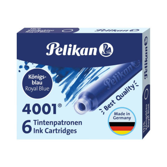 Cartuccia per stilografica Pelikan TP/6 blu royal astuccio da 6 - 301176