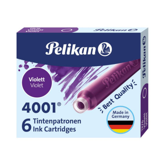 Cartuccia per stilografica Pelikan TP/6 violetto conf. da 6 violetto 301697
