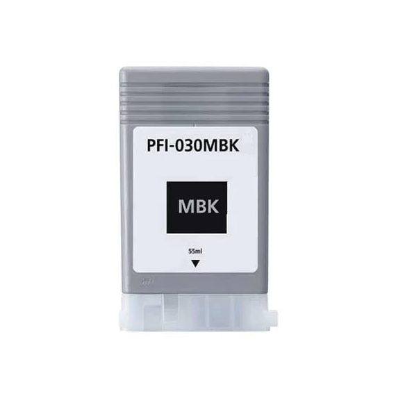 Cartuccia PFI-030MBK nero opaco pigmentato 3488C001 compatibile per Canon IMAGEPROGRAF TA-20,TA-30 PFI030 capacità 55ml
