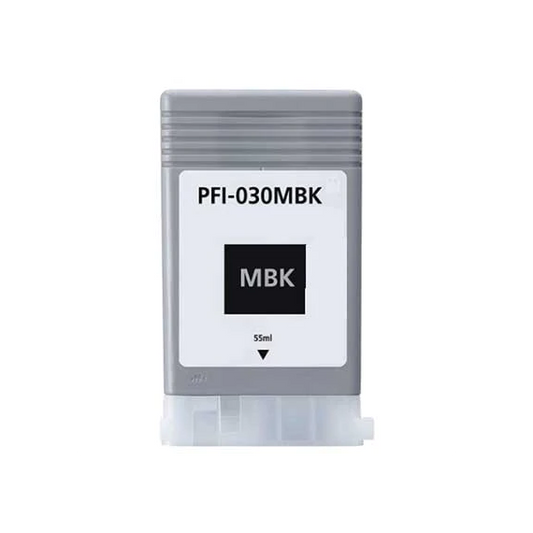 Cartuccia PFI-030MBK nero opaco pigmentato 3488C001 compatibile per Canon IMAGEPROGRAF TA-20,TA-30 PFI030 capacità 55ml