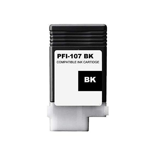 CARTUCCIA PFI-107BK NERA COMPATIBILE PER CANON IPF 670 IPF 680 IPF 685 IPF 770 IPF 780 IPF 785 PFI107 6705B001 130ml
