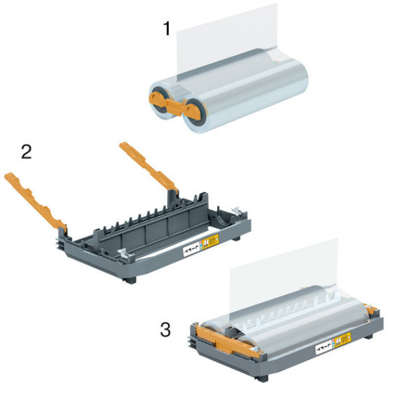 Cartuccia ricaricabile - struttura con film incluso - 125 micron - lucido - per plastificatrice Foton 30 - GBC