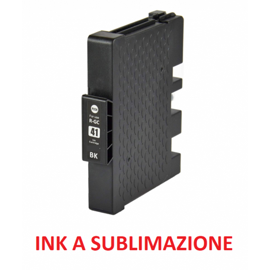 CARTUCCIA RICOH GC41K NERA COMPATIBILE INK A SUBLIMAZIONE RICOH SG2100N,2110N,3110DNW,7100DN 405765-405761 GC-41 32ML