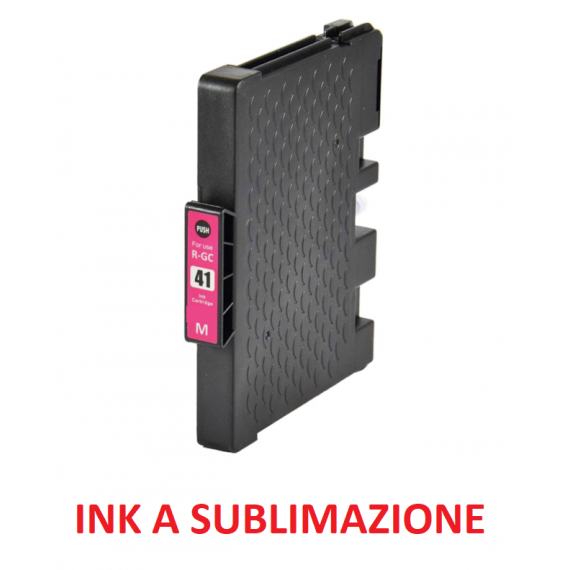 CARTUCCIA RICOH GC41M MAGENTA COMPATIBILE INK A SUBLIMAZIONE RICOH SG2100N,2110N,3110DNW,7100DN 405767-405763 GC-41 32ML