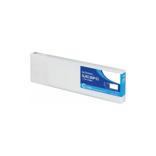 CARTUCCIA SJIC30PC CIANO C33S020640 INK PIGMENTATO COMPATIBILE PER EPSON COLORWORKS TM-C 7500G SJIC30 CAPACITA 295ml