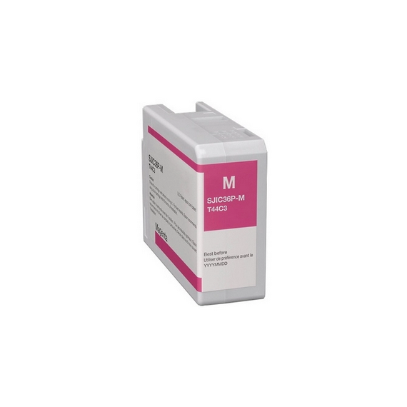Cartuccia SJIC36M magenta C13T44C340 ink pigment compatibile per Epson ColorWorks C6000,C6500 SJIC36PM capacità 80ml