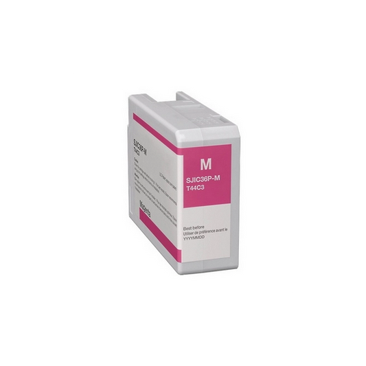 Cartuccia SJIC36M magenta C13T44C340 ink pigment compatibile per Epson ColorWorks C6000,C6500 SJIC36PM capacità 80ml