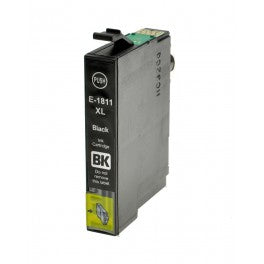 CARTUCCIA T1811 NERA COMPATIBILE PER EPSON XP30 XP102 XP202 XP205 XP302 XP305 XP402 18XL CAPACITA 17ML
