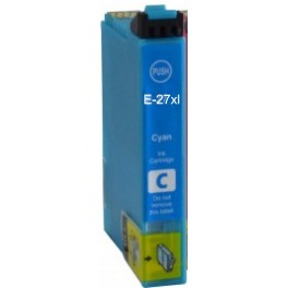 CARTUCCIA T2712 CIANO COMPATIBILE PER EPSON WF3620 WF3640 WF7110 WF7610 WF7620 27XL capacità 15ml  2712 2702