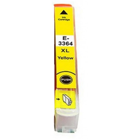 CARTUCCIA T3364 GIALLA COMPATIBILE PER EPSON EXPRESSION PREMIUM XP530 XP630 XP635 XP830 3364XL 33XL CAPACITA 9ML