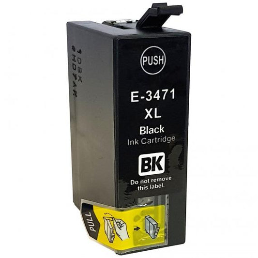 CARTUCCIA T3471 NERA COMPATIBILE PER EPSON WORKFORCE PRO WF3720DWF, WF3725DWF CAPACITA 32ML 1.100 PAGINE