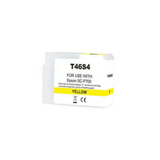 Cartuccia T46S4 giallo C13T46S400 ink pigmentato compatibile per Epson SureColor SC-P700,SC-P706 capacità 25ml