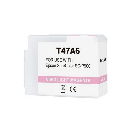 Cartuccia T47A6 light magenta C13T47A600 ink pigmentato compatibile per Epson SureColor SC-P900 capacità 50ml