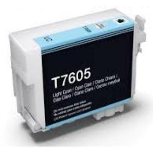 CARTUCCIA T7605 LIGHT CIANO COMPATIBILE ORCA INK PIGMENTATO PER EPSON SureColor SC-P600 C13T76054010 32ml