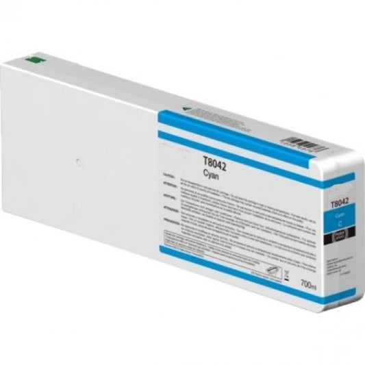 CARTUCCIA T8042C CIANO INK PIGMENTATO COMPATIBILE C13T804200/C13T824200 PER EPSON SC-P6000,7000,8000,9000 CAPACITA' 700ml