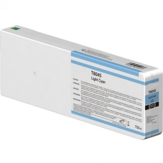 CARTUCCIA T8045LC LIGHT CIANO INK PIGMENTATO COMPATIBILE C13T804500/C13T824500 PER EPSON SC-P6000,7000,8000,9000 CAPACITA' 700ml