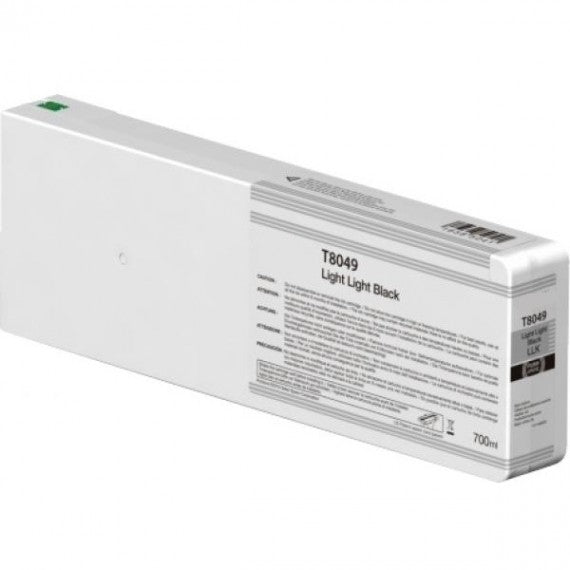 CARTUCCIA T8049LLK LIGHT LIGHT BLACK INK PIGMENTATO COMPATIBILE C13T804900/C13T824900 PER EPSON SC-P6000,7000,8000,9000 700ml