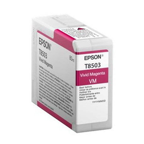 CARTUCCIA T8503M MAGENTA COMPATIBILE PER EPSON SC-P800DES,P800SE,P800SP CAPACITA 80ML INK PIGMENTATO -CON CHIP-