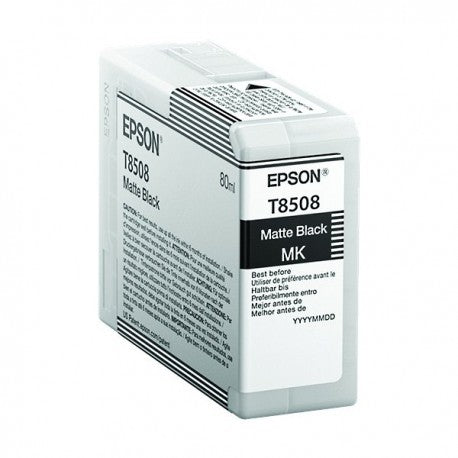 CARTUCCIA T8508MBK MATTE BLACK COMPATIBILE PER EPSON SC-P800DES,P800SE,P800SP CAPACITA 80ML INK PIGMENTATO -CON CHIP-