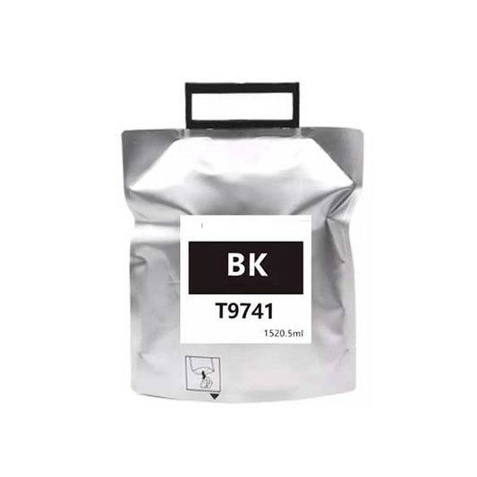 Cartuccia T9741 nero pigmentato C13T974100 compatibile per Epson WorkForce WF-C860,C869 capacità 1520,5ml 86.000 pagine