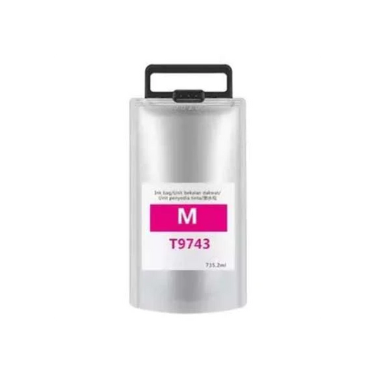 Cartuccia T9743 magenta pigmentato C13T974300 compatibile per Epson WorkForce WF-C860,C869 capacità 732,5ml 84.000 pagine
