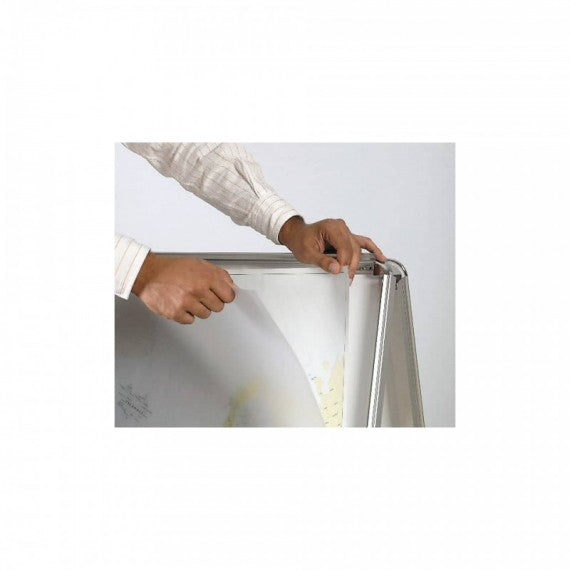 Cavalletto bifacciale per poster Bi-Office con cornice a scatto 75x105 cm DKT70303032