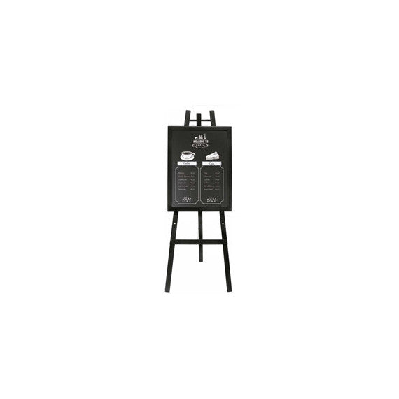 Cavalletto in legno nero - altezza 165 cm - Securit