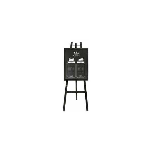 Cavalletto in legno nero - altezza 165 cm - Securit