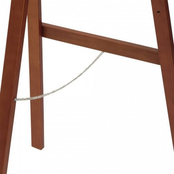 Cavalletto per lavagna Securit® in legno 165x60x63 cm mogano EZL-M-165