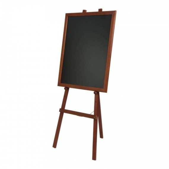 Cavalletto per lavagna Securit® in legno 165x60x63 cm mogano EZL-M-165