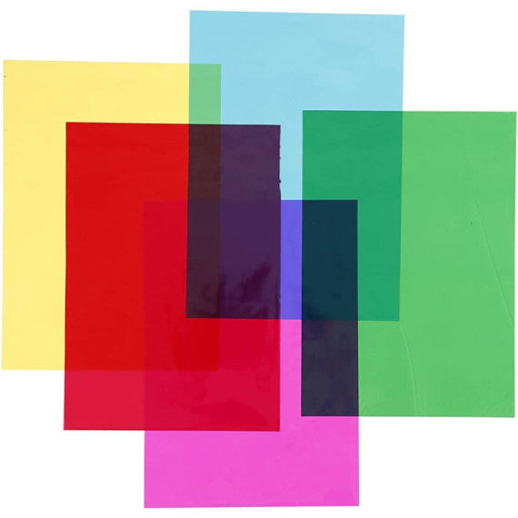 Cellophane Creativ Company 210x297 mm, 5x20 fogli colori assortiti 24000