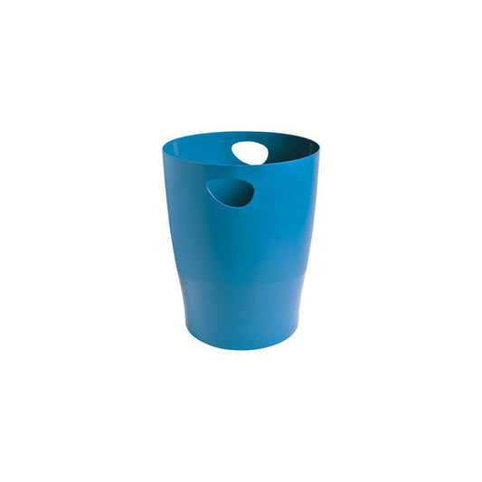 Cestino gettacarte Ecobin Bee Blue - 15 L - turchese - Exacompta