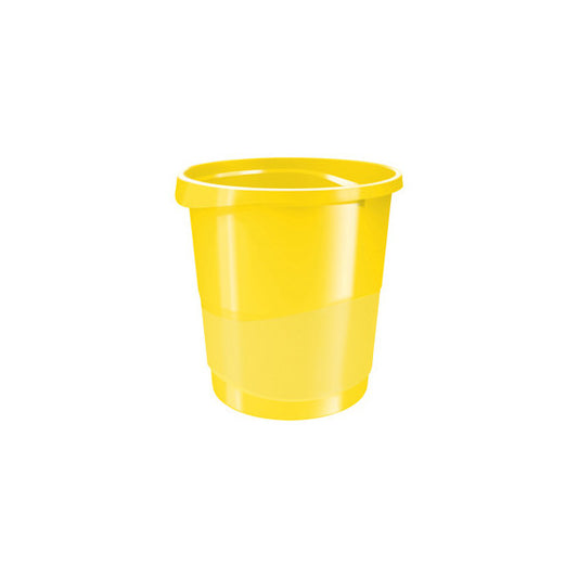 Cestino gettacarte Europost VIVIDA - 25,8 x 28,5 cm - altezza 32,2 cm - 14 L - giallo - Esselte
