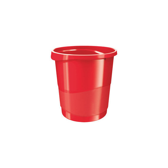 Cestino gettacarte Europost VIVIDA - 25,8 x 28,5 cm - altezza 32,2 cm - 14 L - rosso - Esselte