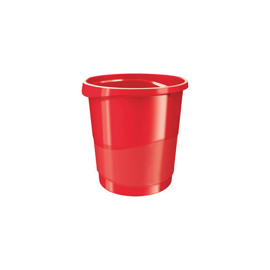 Cestino gettacarte Europost VIVIDA - 25,8 x 28,5 cm - altezza 32,2 cm - 14 L - rosso - Esselte