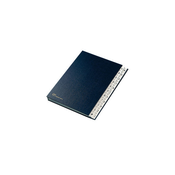 Classificatore alfabetico A/Z - 640D - 24x34 cm - blu - Fraschini