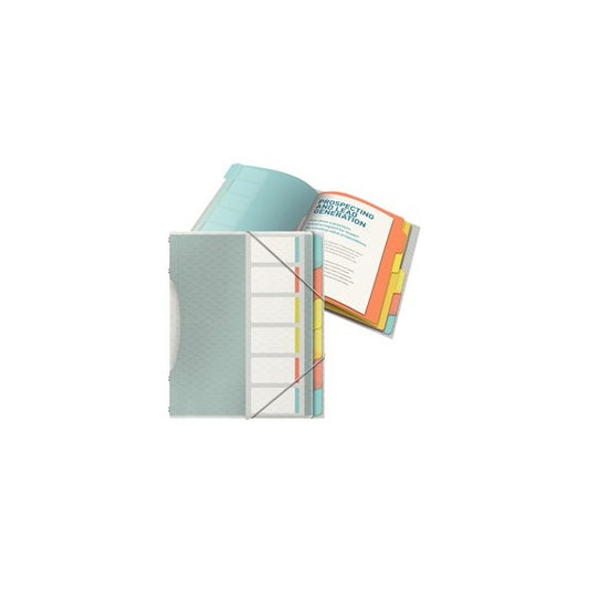 Classificatore colour'lce - 6 divisori - dorso 2 cm - 26,6x32 cm - multicolore - Esselte