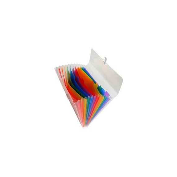Classificatore Crystal - 13 tasche - PP - 33x25 cm - Exacompta