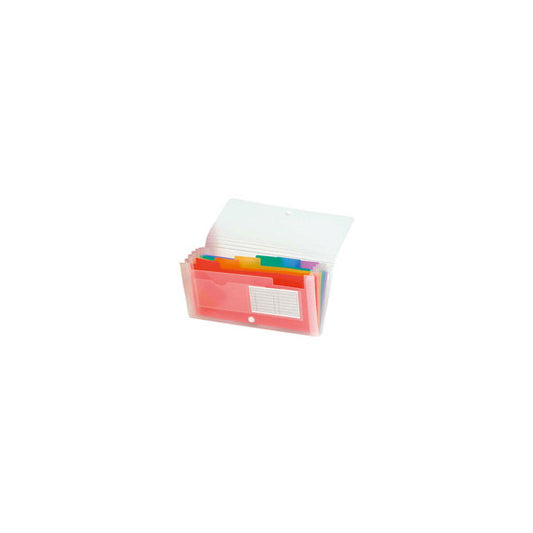 Classificatore Crystal - 7 tasche - PP - 14x26 cm - Exacompta