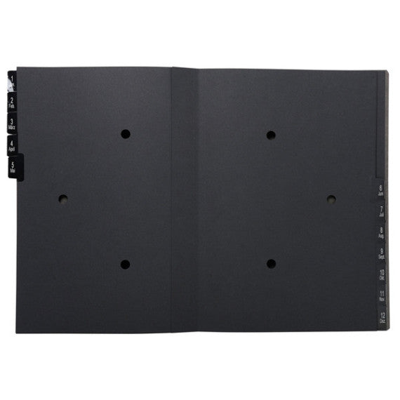 Classificatore numerico 1/12 Ordonator - 25x33 cm - nero - Exacompta