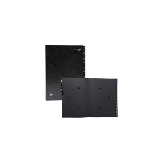 Classificatore numerico 1/12 Ordonator - 25x33 cm - nero - Exacompta