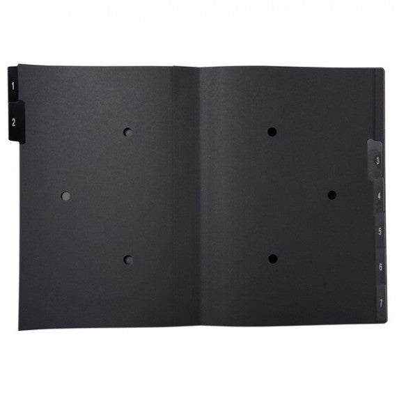 Classificatore numerico 1/7 Ordonator - 25x33 cm - nero - Exacompta